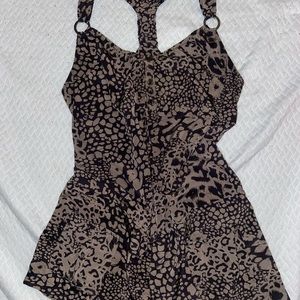 Guess Leopard Print Romper Small